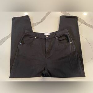 KOTN High Rise Relaxed Straight Leg Black Jeans Egyptian Cotton Women’s Sz 14